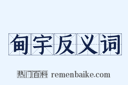 甸宇反义词是什么意思的图片